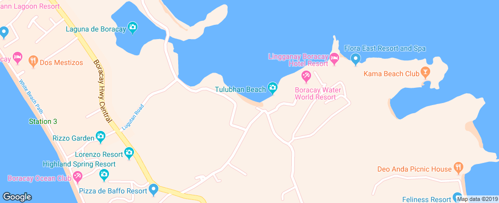 Отель Paradise Bay - Beach & Watersports Resort на карте Филиппин