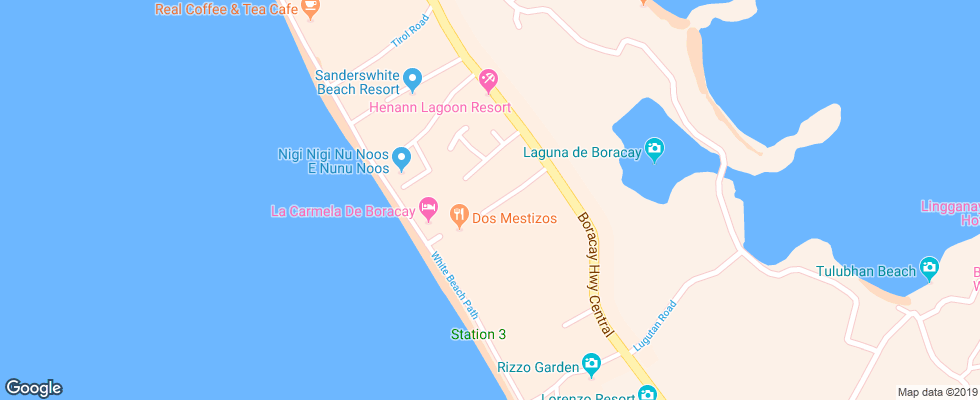 Отель Pinjalo Resort Villas на карте Филиппин