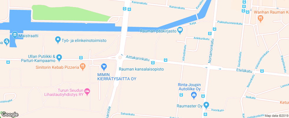 Отель Cumulus Rauma на карте Финляндии