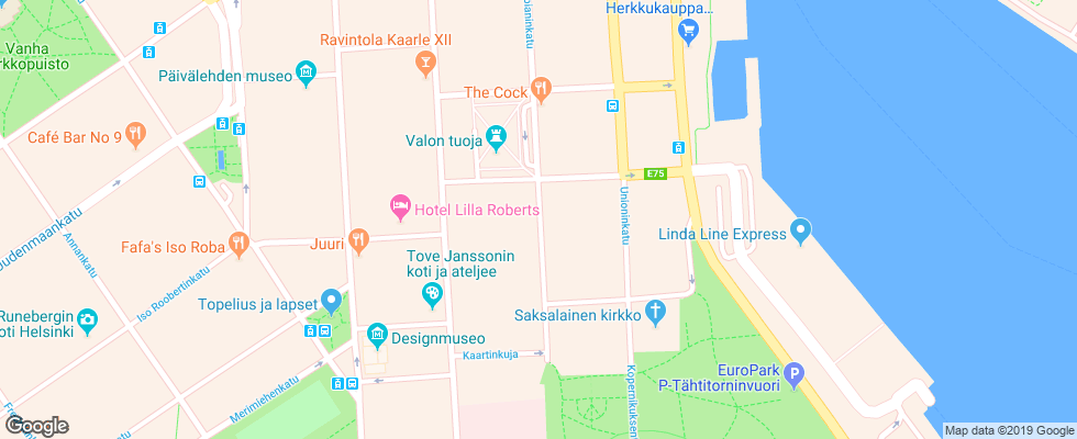 Отель Fabian на карте Финляндии