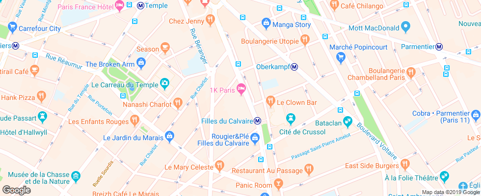 Отель 1K Hotel на карте Франции