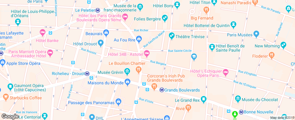 Отель 34B на карте Франции