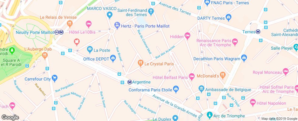 Отель Acacias Etoile на карте Франции