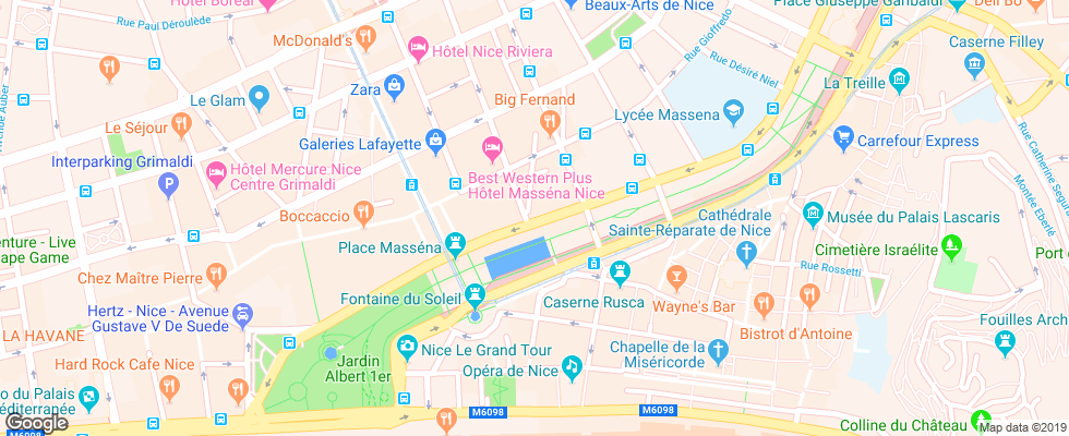 Отель Acanthe на карте Франции
