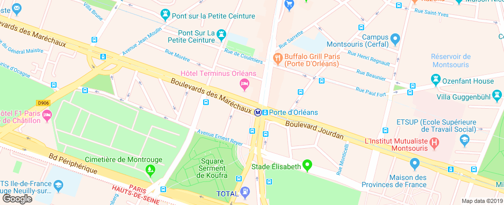 Отель Acropole на карте Франции