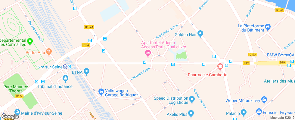 Отель Adagio Access Paris Quai Divry на карте Франции