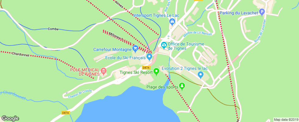 Отель Agence Du Roc Blanc на карте Франции