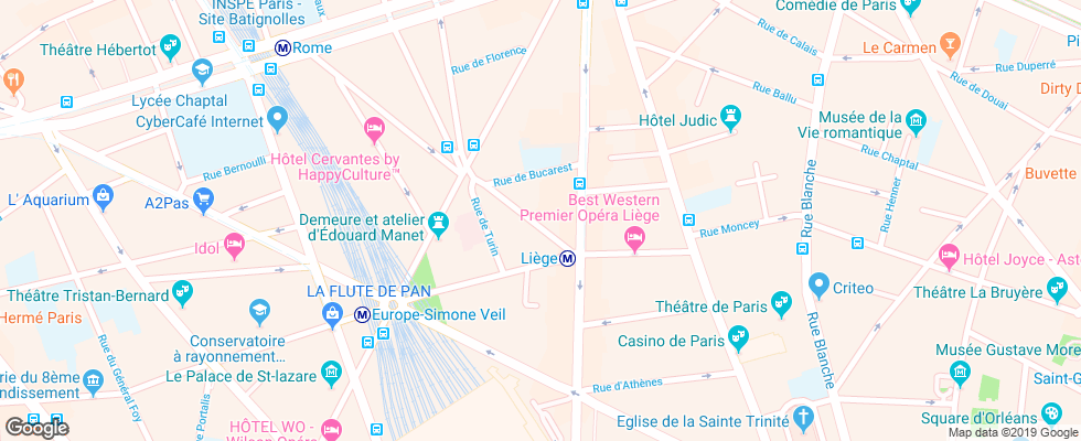 Отель Alexandrine Opera на карте Франции