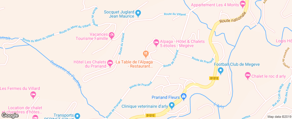 Отель Alpaga на карте Франции