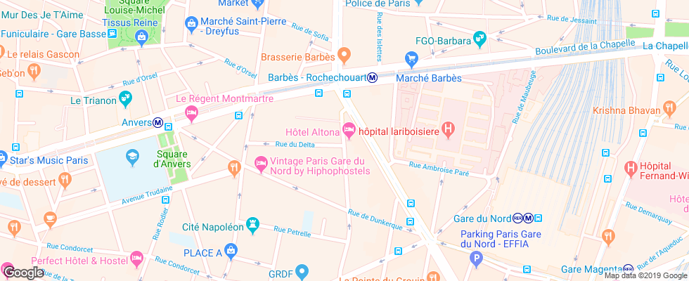 Отель Altona на карте Франции