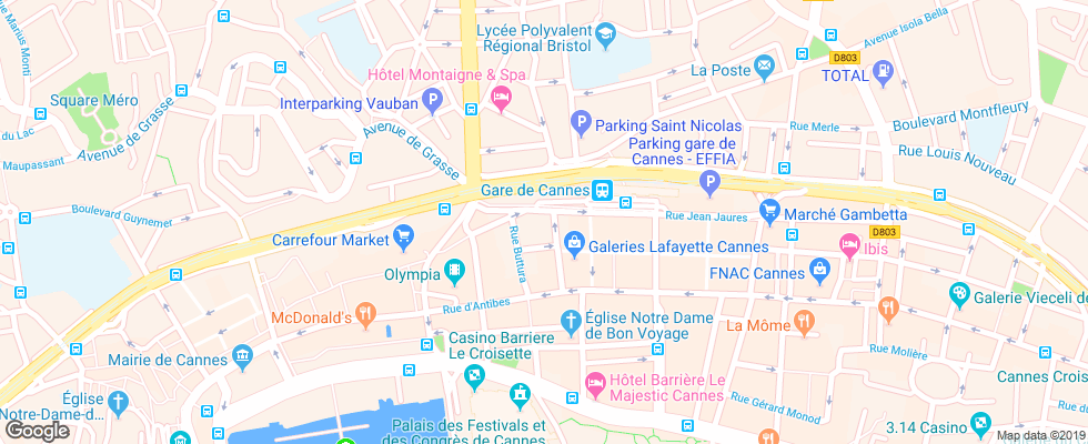 Отель Amiraute на карте Франции