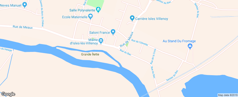 Отель Balladins Esbly на карте Франции