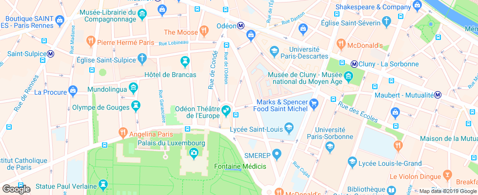 Отель Baume на карте Франции
