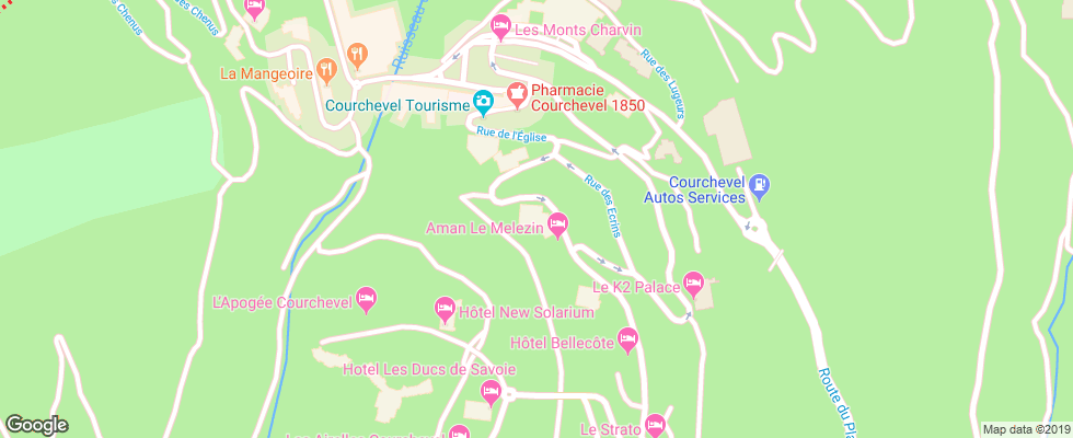 Отель Carlina на карте Франции