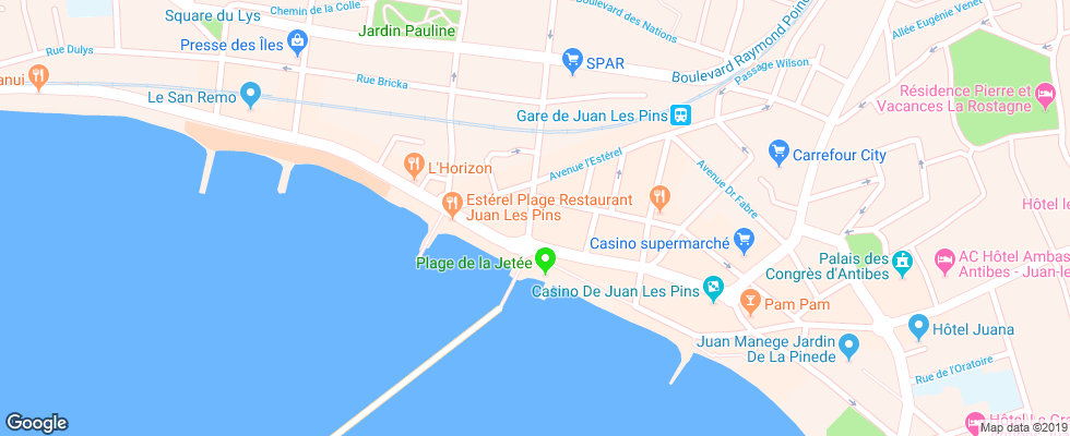 Отель Courbet на карте Франции