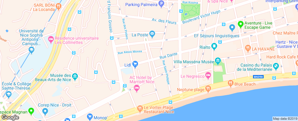 Отель Dante на карте Франции
