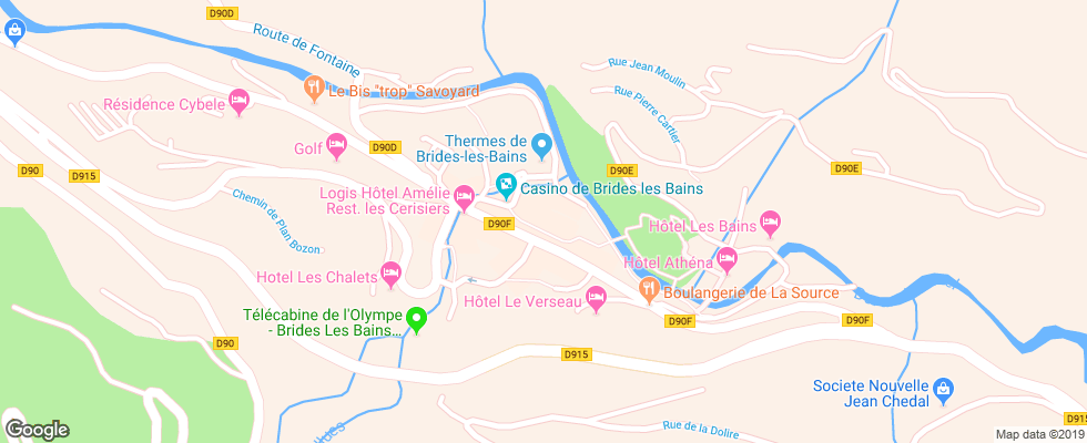 Отель Grand Hotel Des Thermes на карте Франции