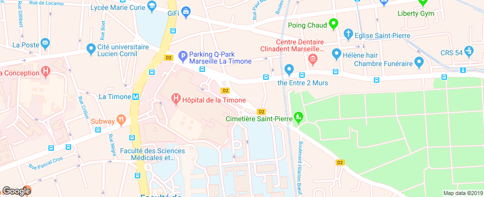 Отель Hipark на карте Франции
