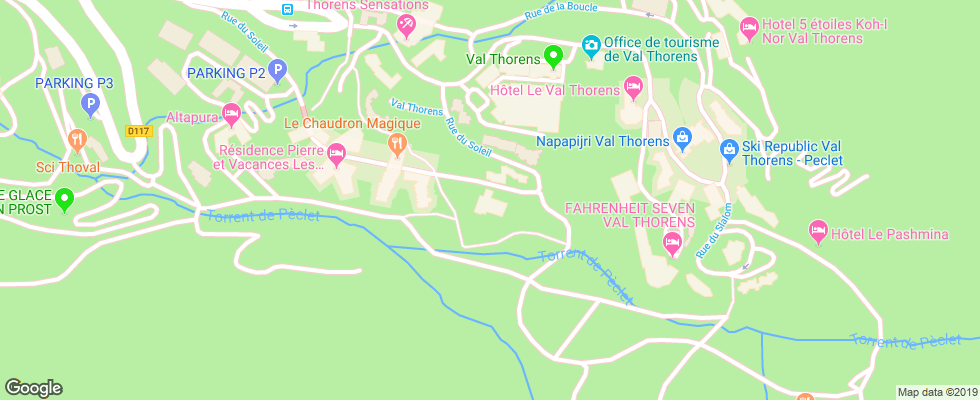 Отель Hotel Club Mmv Les Neiges на карте Франции