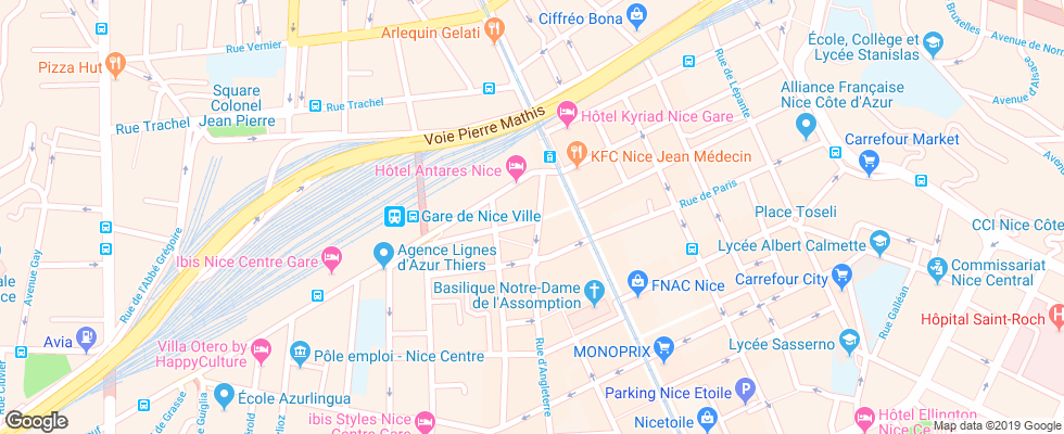 Отель Hotel Des Flandres на карте Франции