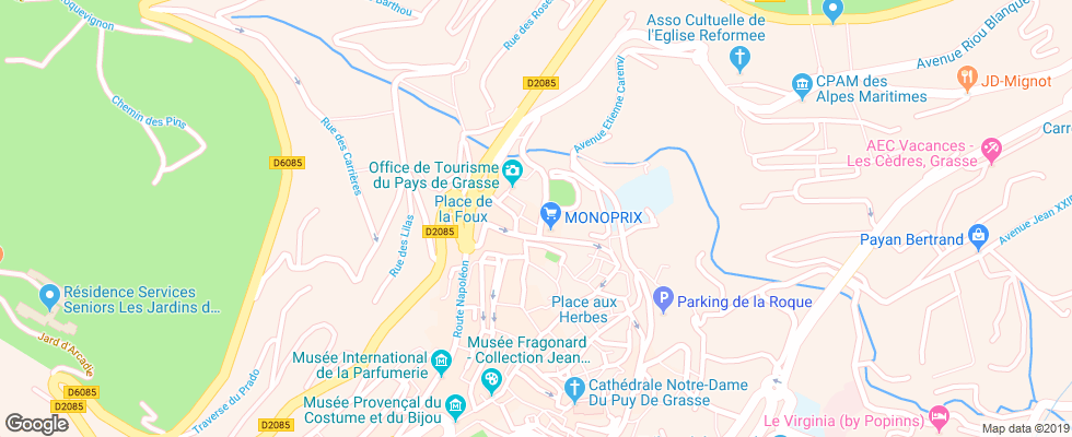 Отель Le Patti на карте Франции