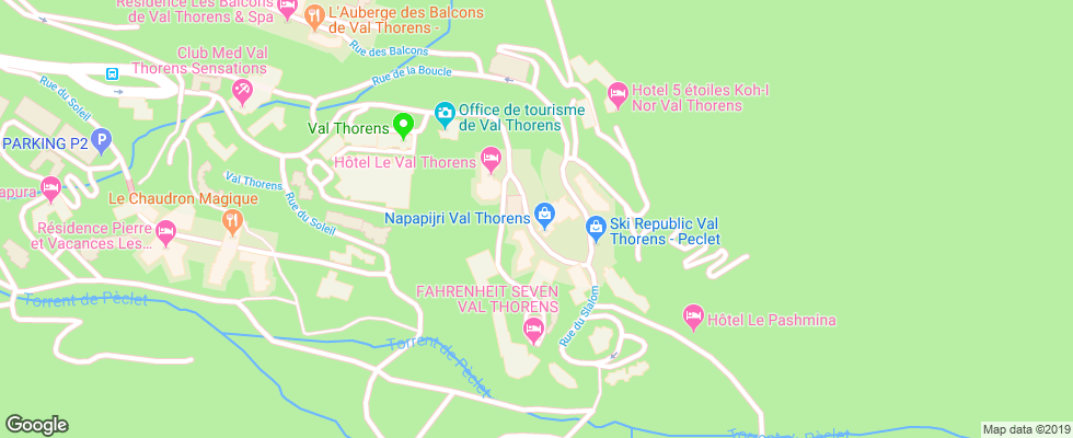 Отель Le Sherpa на карте Франции