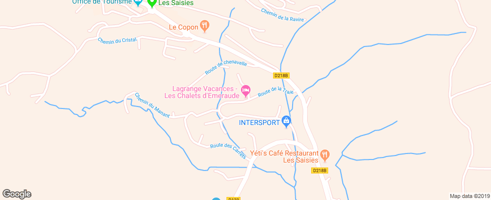 Отель Res. Les Chalets Demeraude на карте Франции