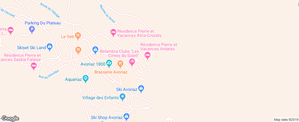 Отель Residence Maeva L Antares на карте Франции