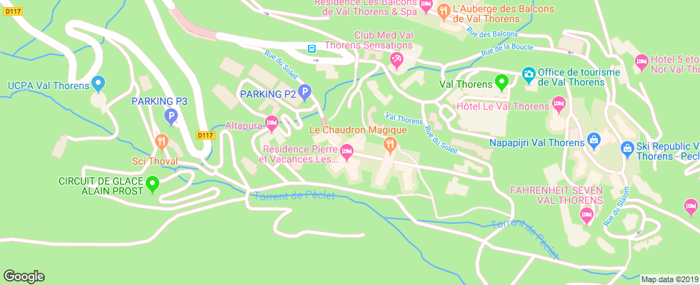 Отель Residence P&v Le Tikal Apt на карте Франции