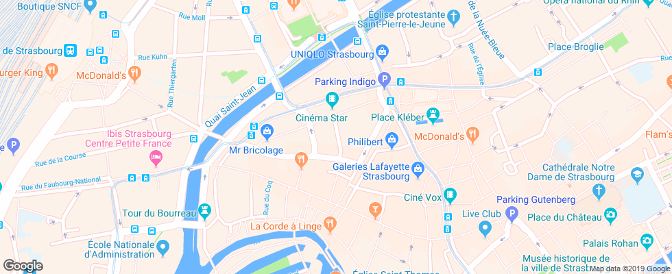 Отель Sejours & Affaires Kleber на карте Франции