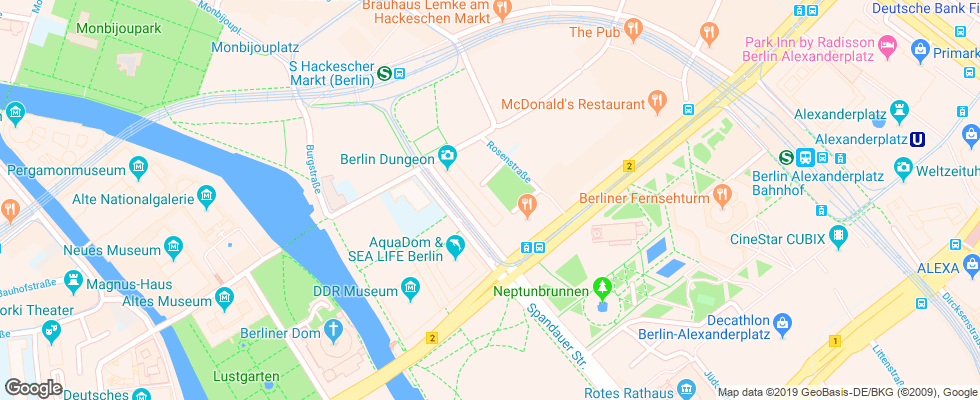 Отель Alexander Plaza на карте Германии