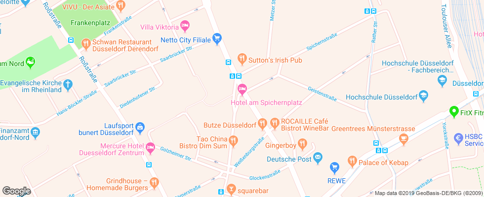 Отель Am Spichernplatz на карте Германии
