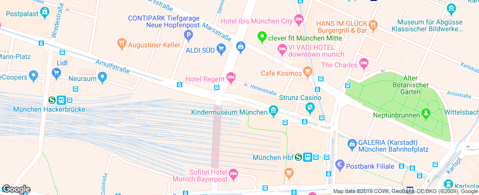 Отель Amba на карте Германии