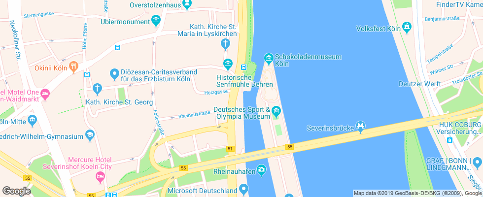 Отель Artotel Cologne By Park Plaza на карте Германии