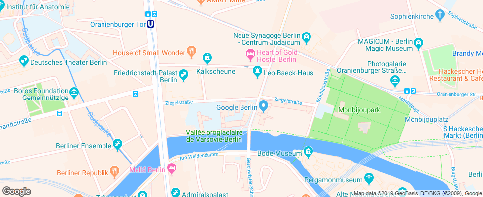 Отель Baxpax Downtown Hostel на карте Германии