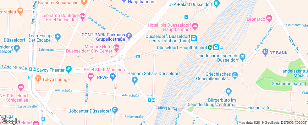 Отель Best Western Ambassador на карте Германии