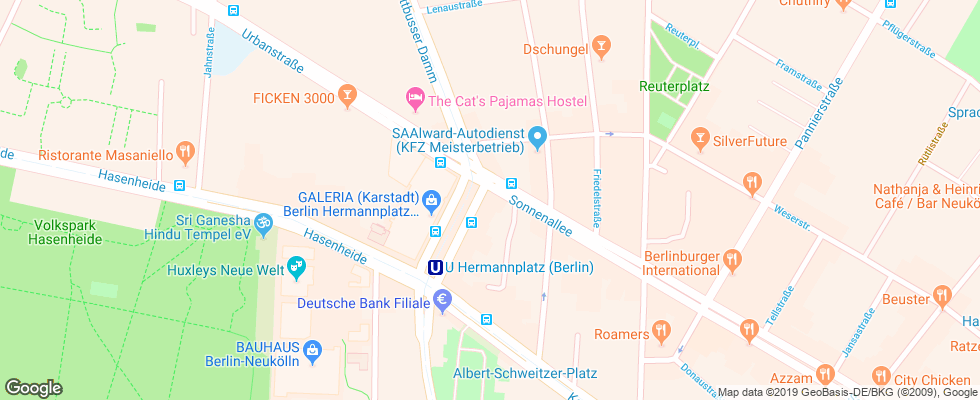 Отель Best Western Euro-Hotel Berlin на карте Германии