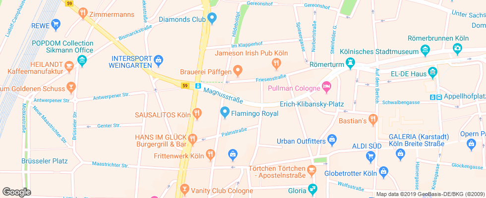 Отель Lindner City Plaza на карте Германии
