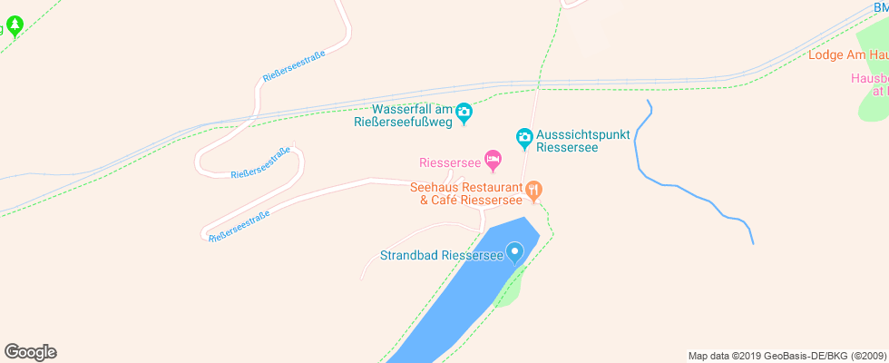 Отель Riessersee на карте Германии