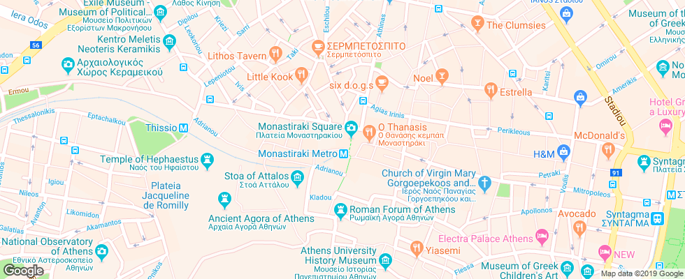 Отель 360 Degrees на карте Греции