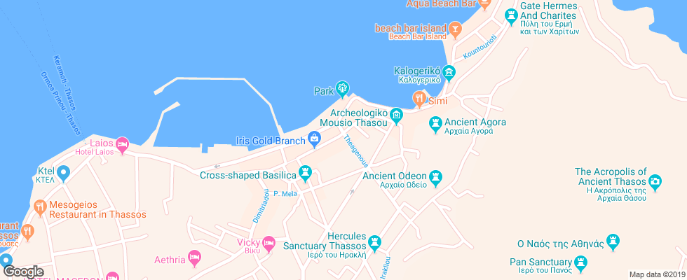 Отель A For Art Design Hotel на карте Греции
