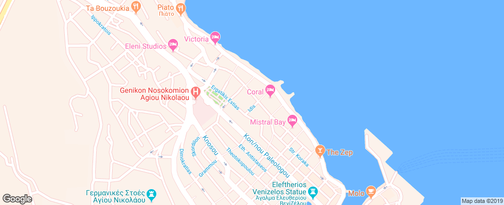 Отель Alantha Apt на карте Греции