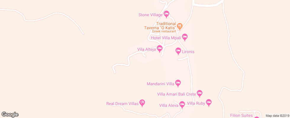 Отель Aleva Villa на карте Греции