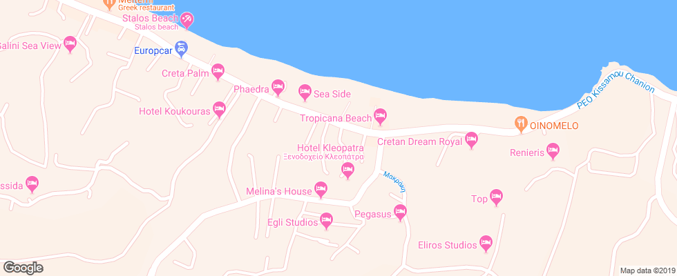 Отель Alkion на карте Греции