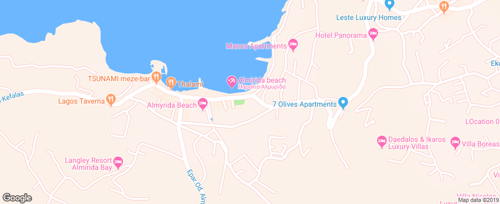 Отель Aloe Boutique & Suites на карте Греции