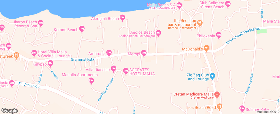 Отель Altis Hotel на карте Греции