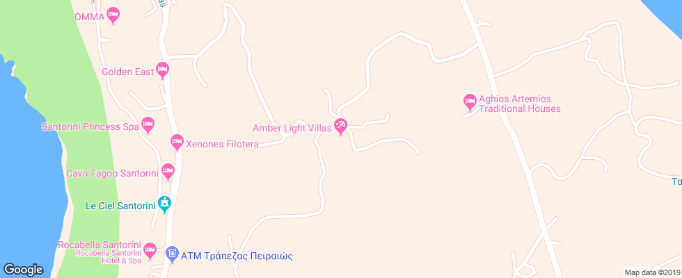 Отель Amber Light Villas на карте Греции
