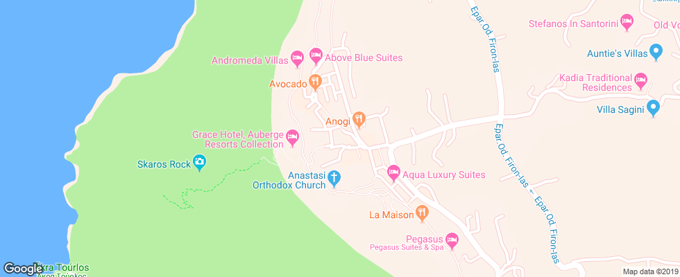 Отель Andromeda Villas на карте Греции