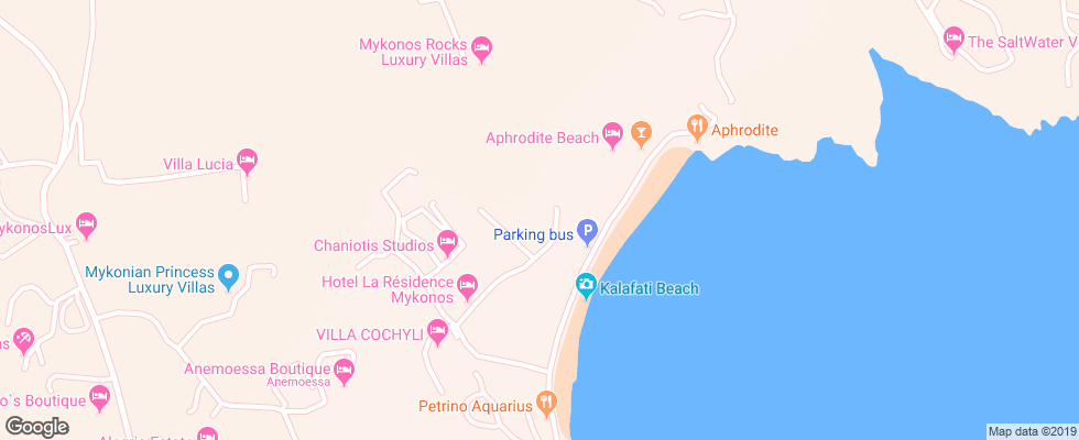 Отель Anemoessa Boutique Hotel на карте Греции