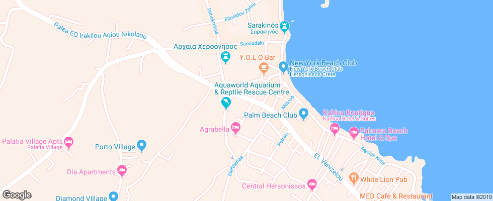 Отель Anesis Blue Boutique на карте Греции